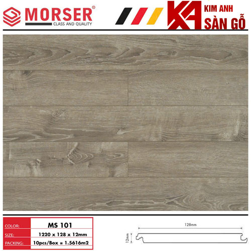 Sàn Gỗ Công Nghiệp 12MM MORSER-101